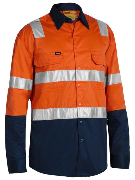 Taped Two Tone Cool Lightweight Shirt Long Sleeve - BS6432T