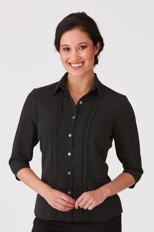 City Stretch Spot 3/4 Sleeve Shirt - 2172 (5 Colours)