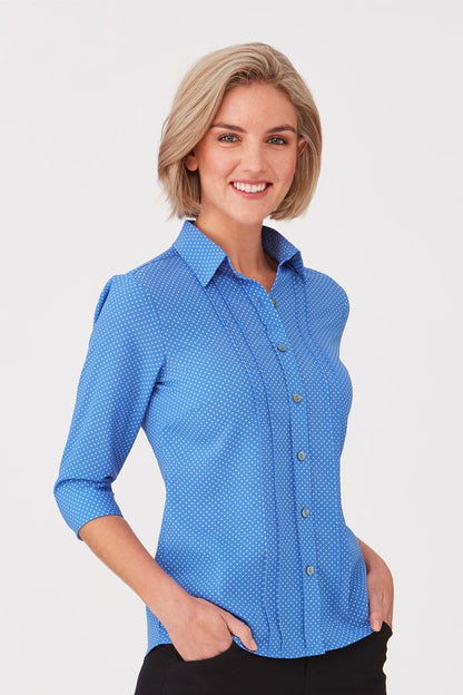 City Stretch Spot 3/4 Sleeve Shirt - 2172 (5 Colours)