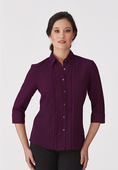 City Stretch Spot 3/4 Sleeve Shirt - 2172 (5 Colours)