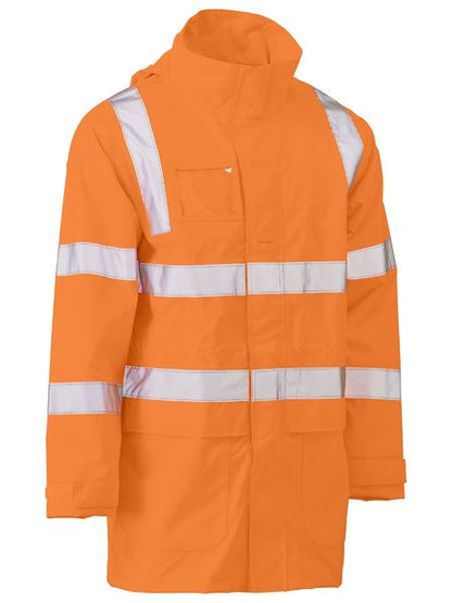 Taped Hi Vis Vic Rail Wet Weather Jacket - BJ6964T