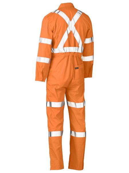 X Taped Hi-Vis Lightweight Drill Rail Coverall - BC6316XT