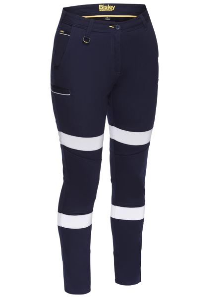 Women's Taped Mid Rise Stretch Cotton Pants - BPL6015T