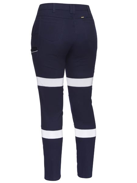 Women's Taped Mid Rise Stretch Cotton Pants - BPL6015T