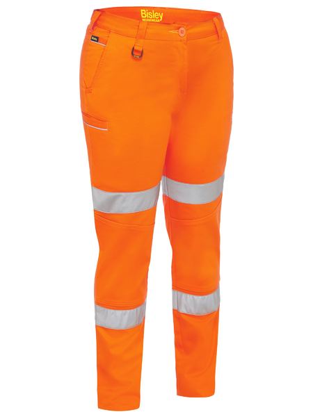 Women's Taped Mid Rise Stretch Cotton Pants - BPL6015T