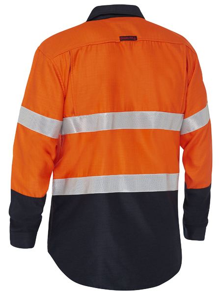 Apex 185 Taped Hi Vis FR Ripstop Vented Shirt- BS8438T
