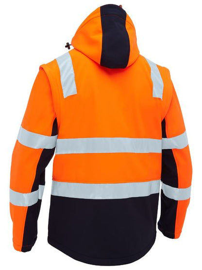 Taped Two Tone Hi Vis 3 in 1 Soft Shell Jacket - BJ6078T
