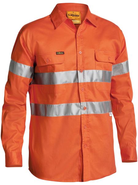 Taped Hi Vis Drill Shirt Long Sleeve - BT6482