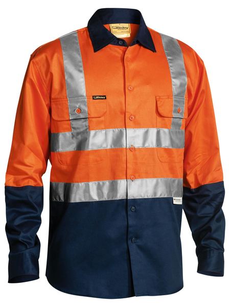 3M Taped Two Tone Hi Vis Drill Shirt Long Sleeve - BS6267T