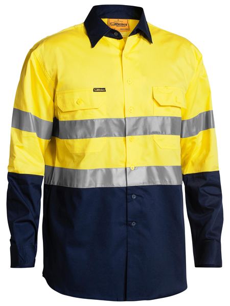 Taped Two Tone Hi Vis Cool Lightweight Long Sleeve - BS6896