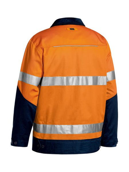 Taped Hi Vis Drill Jacket With Liquid Repellent Finish - BJ6917T