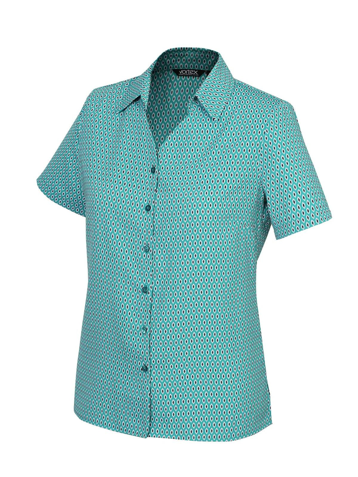 Emma Button Printed Blouse