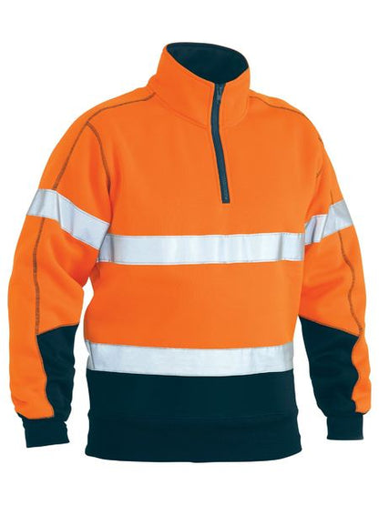 Taped Hi Vis 1/4 Zip Fleece Pullover - BK6989T