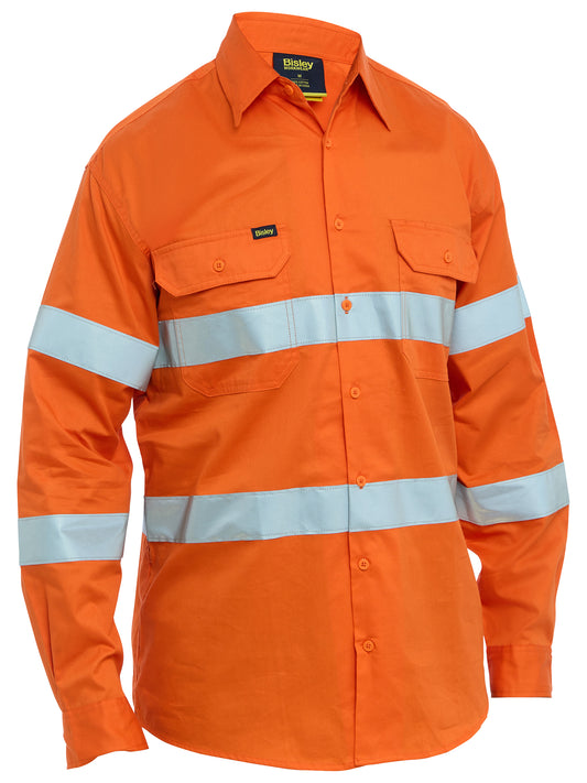 Taped Hi Vis Cool Lightweight Drill Shirt - BS6698T