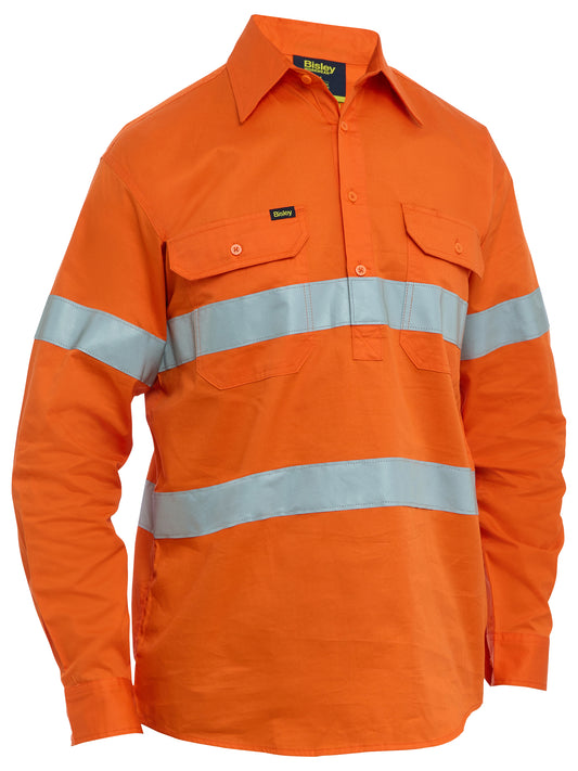 Taped Hi Vis Cool Lightweight Closed Front Shirt - BSC6897T