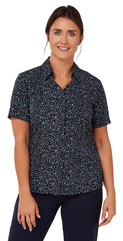 Jenni Button Down Printed Blouse