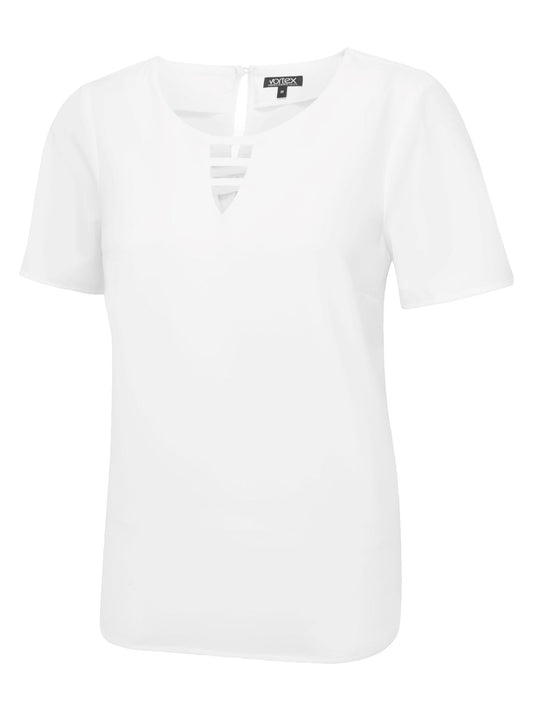 Lottie Notched Neck Shell Top