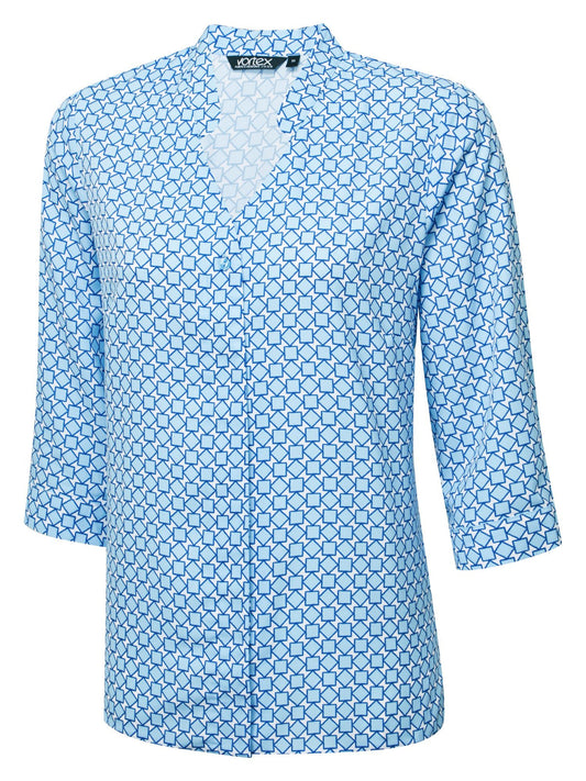 Maddie 3/4 Sleeve Printed Blouse