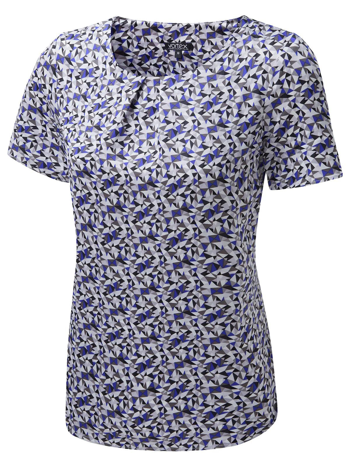 Suzie Tuck Neck Short Sleeve Top