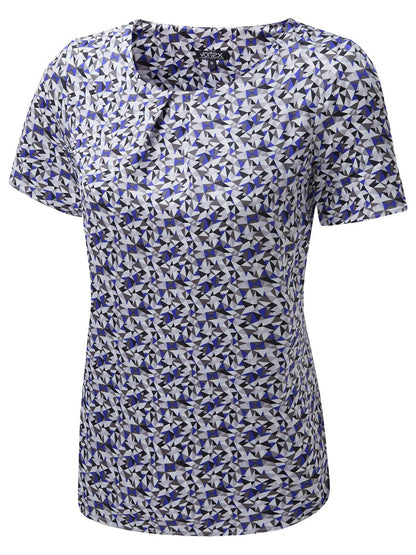Suzie Tuck Neck Short Sleeve Top