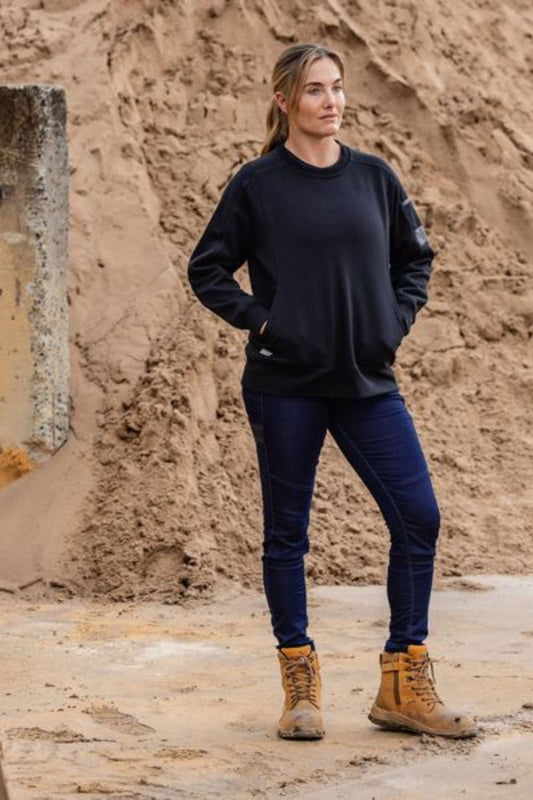 Women's Fleece Crew Neck Jumper - BKL6723