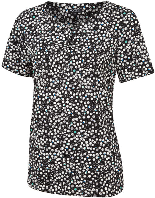 Imogen Button Neck Printed Shell