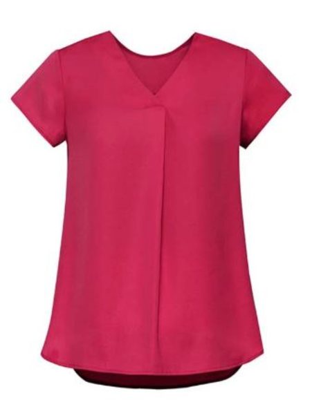 Ladies Kayla V-Neck Peak Blouse RB967LS