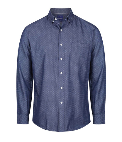 Wellington Denim Dobby Long Sleeve Shirt Male - 1714HL