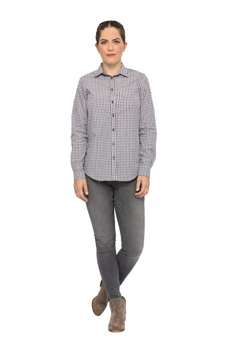 Ladies Long Sleeve Gingham Shirt SHC05W