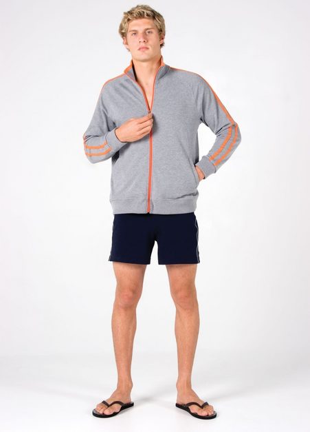 Mens Fleece Jacket With Raglan Sleeve F500HZ