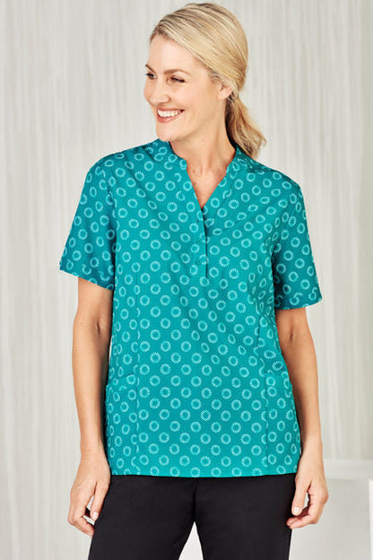 Womens Easy Stretch Daisy Print Tunic CS950LS