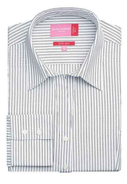 Perano Ladies Semi Fitted Single Cuff L/S Blouse - 2215
