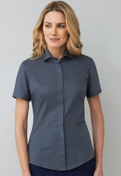 Modena Ladies Semi Fitted S/S Blouse - 2296