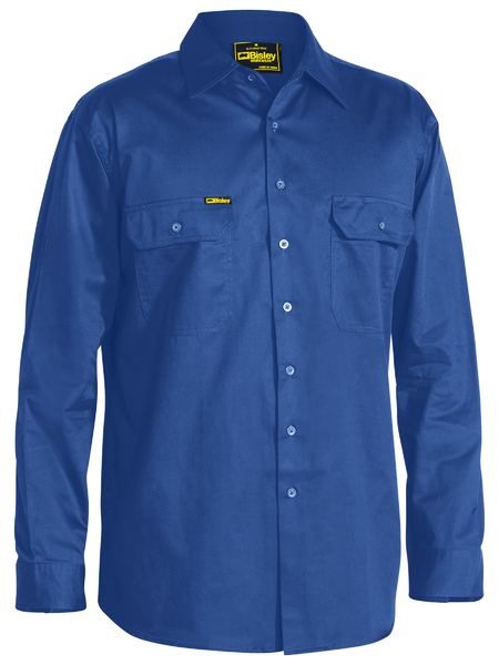 Cool Lightweight Long Sleeve Drill Shirt - BS6893