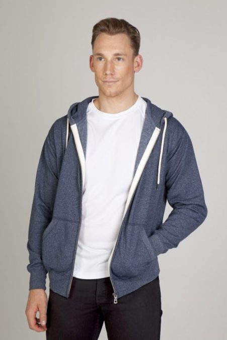 Mens Heather Fleece Zip Hoodie F750HZ