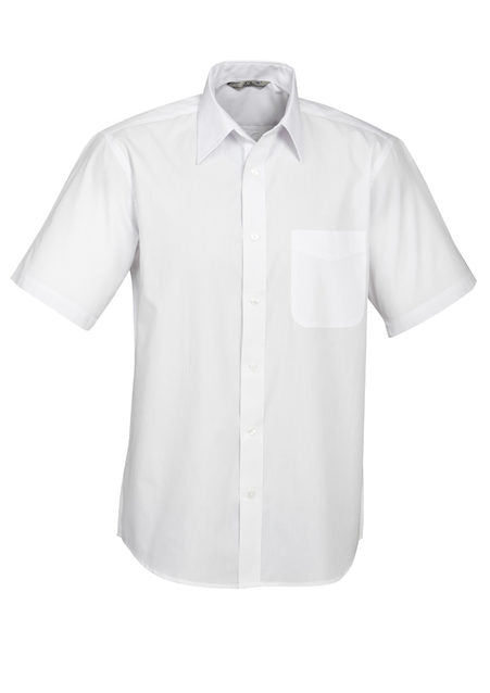 Base Mens Short Sleeve Poplin Shirt - S10512