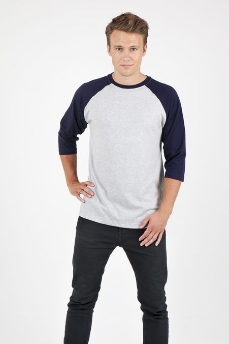 Mens 3/4 Raglan T-Shirt T343RG