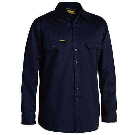 Cool Lightweight Long Sleeve Drill Shirt - BS6893