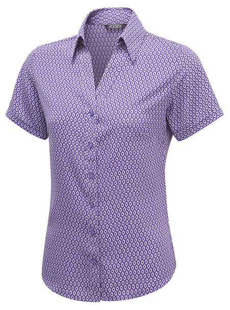 Emma Button Printed Blouse