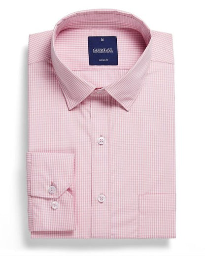 Gingham Check Mens Long Sleeve Hospitality Shirt 1637HL