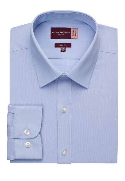 Pisa Men's Slim Fit Single Cuff L/S Shirt - 7721