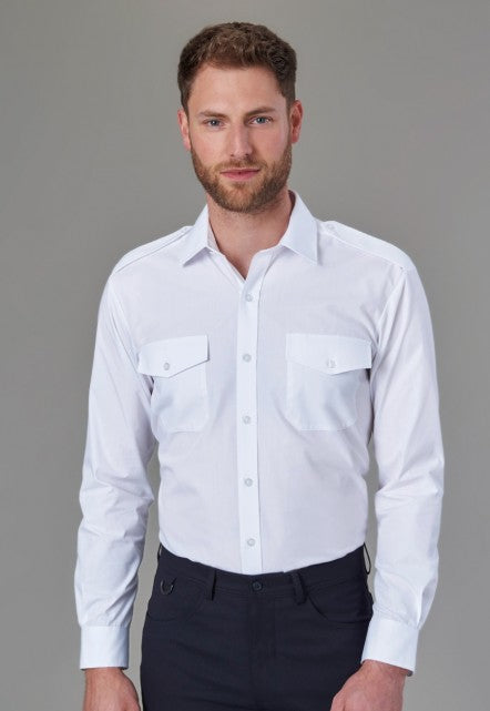 Ares Men's Slim Fit L/S Pilot Shirt - 7756