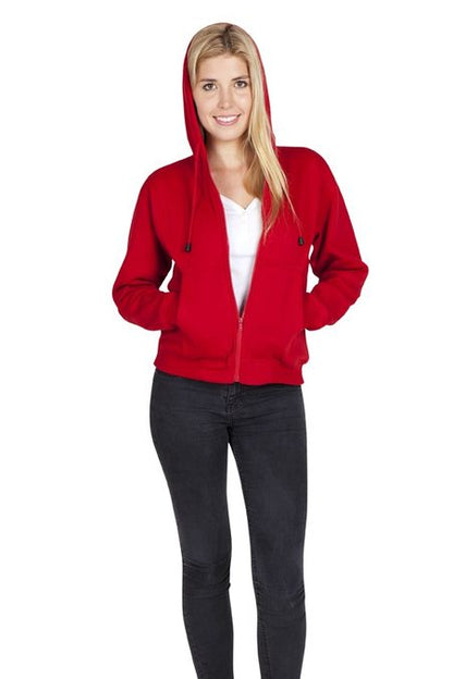 Ladies Zip Hoodies with Pocket TZ66UN (10 Colours)