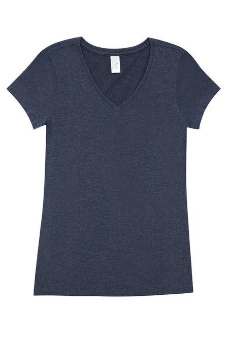 Ladies V-Neck Marl T-Shirt T903LD