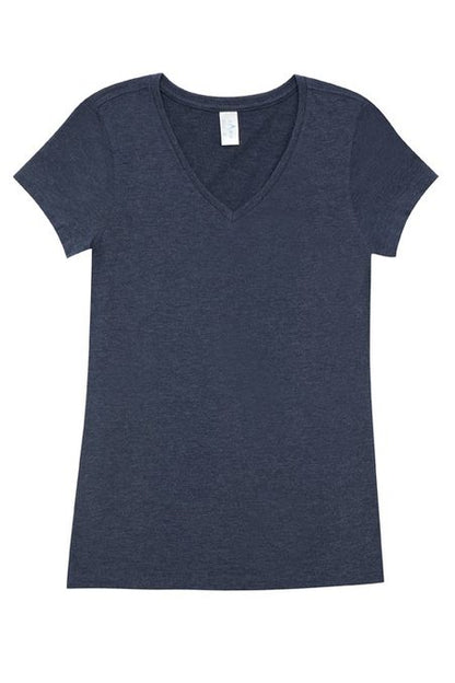 Ladies V-Neck Marl T-Shirt T903LD