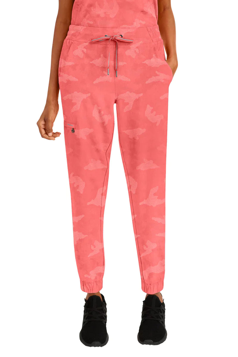 Ladies Tate Camo Jogger Scrub Pant - 9350