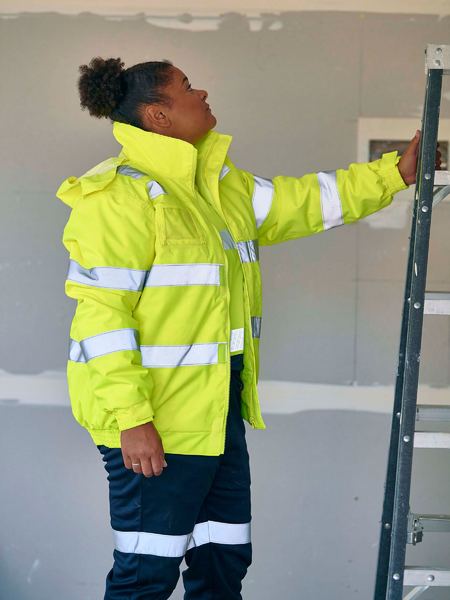 Taped Hi Vis Wet Weather Bomber Jacket - BJ6770T