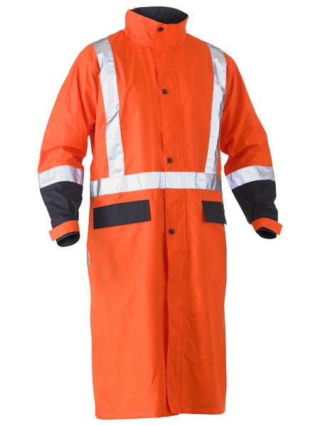 Taped Hi Vis Long Rain Coat - BJ6961T