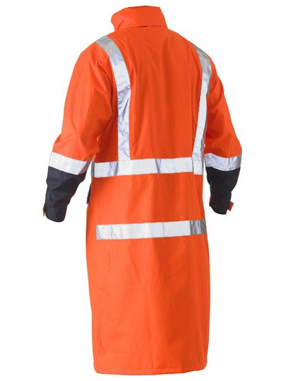 Taped Hi Vis Long Rain Coat - BJ6961T