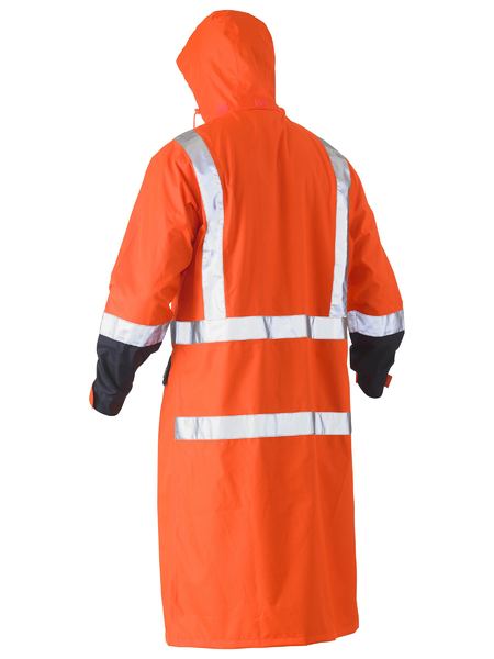 Taped Hi Vis Long Rain Coat - BJ6961T